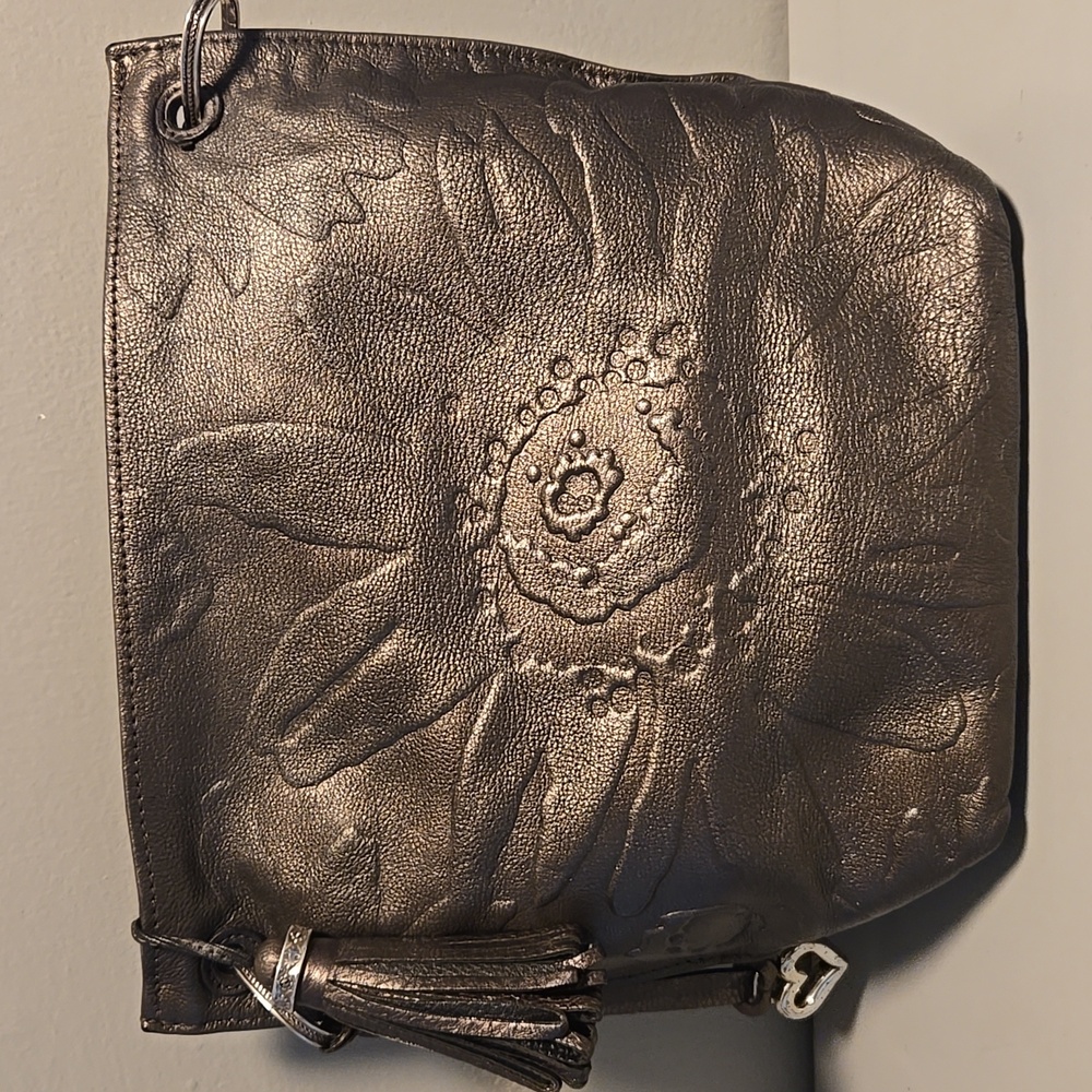 Brighton Metallic Silver Shoulder Bag